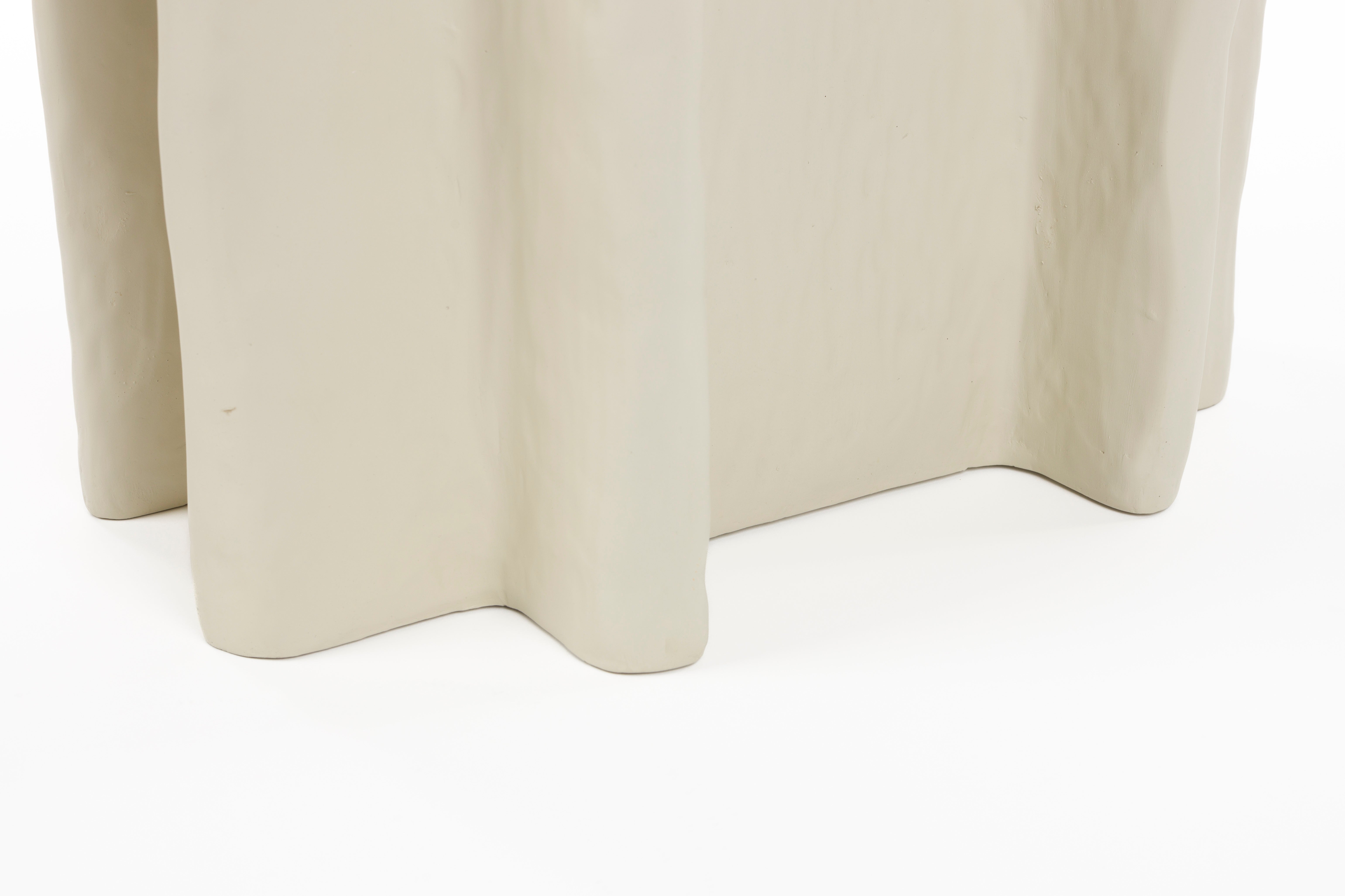 Bold Monkey Born To Be Alive Beige Oval Side Table